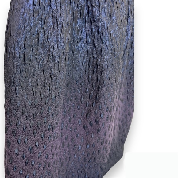 Walter Navy Shimmer Crinkle Sheath Cocktail Dress Women's 6 Ombré Iridescent - Picture 6 of 9